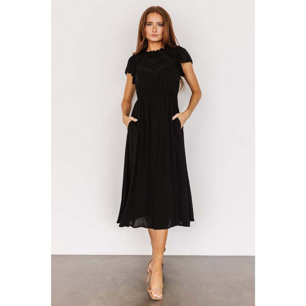 Baltic Born Prestyn Midi Dress | Black Size M
